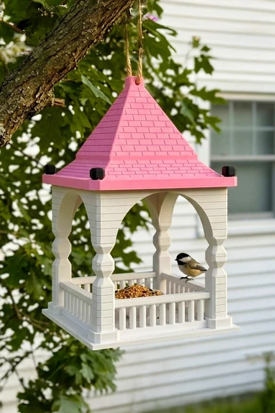 Modern Kuş Yuvası Pembe-Beyaz (29x18cm) ürün görseli 1