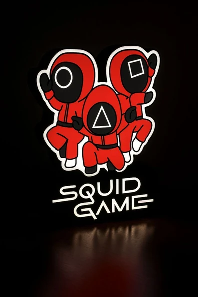 Squid Game Tasarımlı Gece Lambası ürün görseli 1