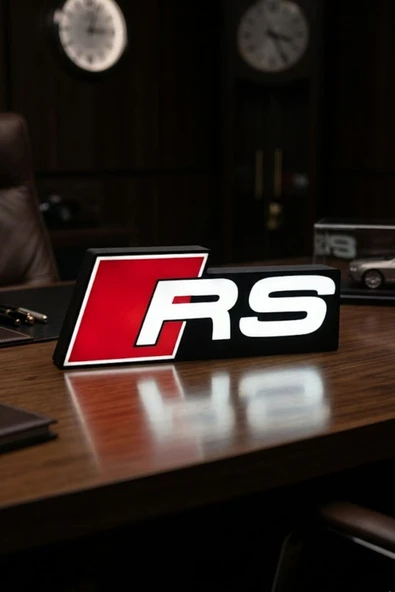 Audi RS Tasarımlı Dekoratif Aydınlatma (25x10cm) ürün görseli 1