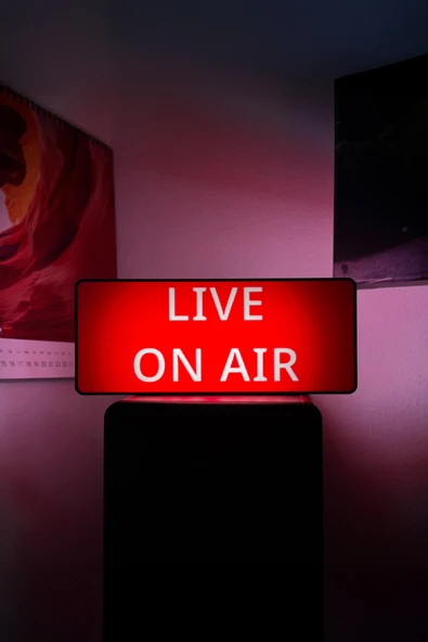 Live On Air Tasarımlı Gece Lambası Dekoratif Aydınlatma ürün görseli 1