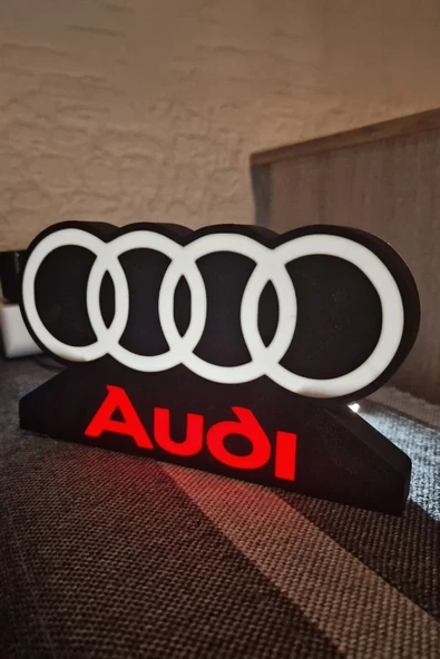 Audi Logolu Dekoratif Aydınlatma ürün görseli 1