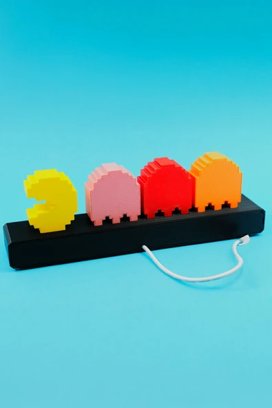Pac Man Dekoratif Led Aydınlatma - Resim 4