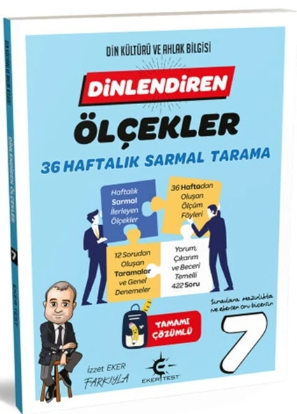 7. Sınıf Dinlendiren Ölçek ler 36 Haftalık Sarmal Tarama Eker Test ürün görseli 1