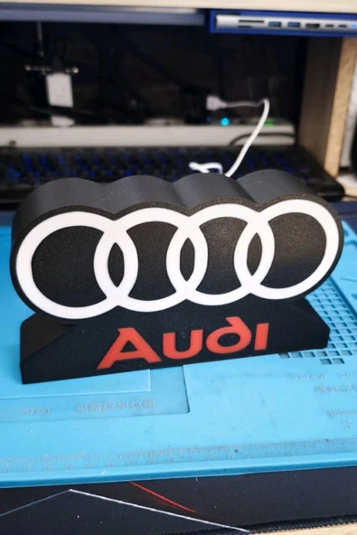 Audi Logolu Dekoratif Aydınlatma - Resim 2