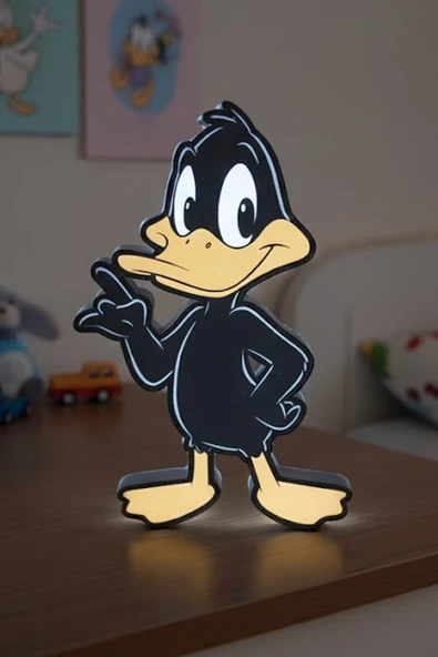 Duffy Duck Tasarımlı Dekoratif Aydınlatma Gece Lambası ürün görseli 1