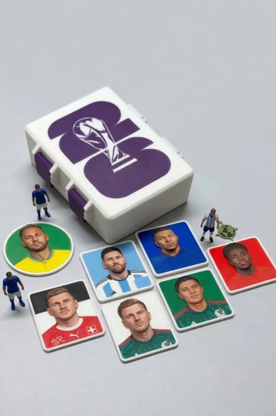 FIFA Dünya Kupası 2026 - Sticker / Kart Kutusu Mor (12x10cm) ürün görseli 1