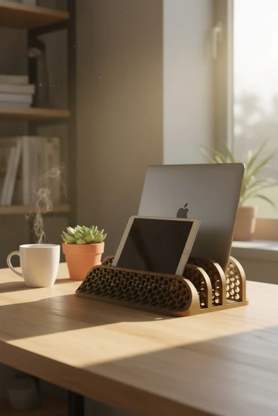 Laptop ve Tablet Standı Kahverengi ürün görseli 1