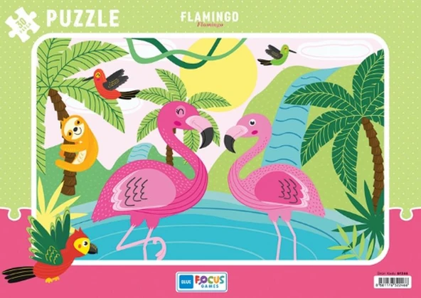 Blue Focus Flamingo (Flamingo) - Puzzle 30 Parça ürün görseli 1