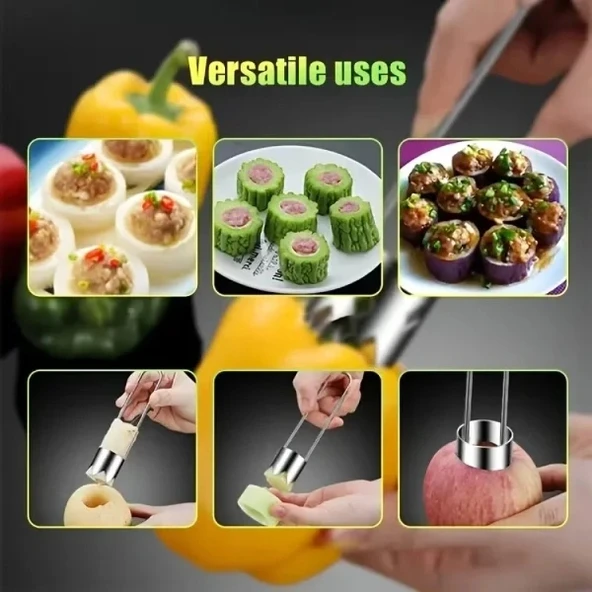 Paslanmaz Çelik Sebze Meyve Oyacağı - Resim 3
