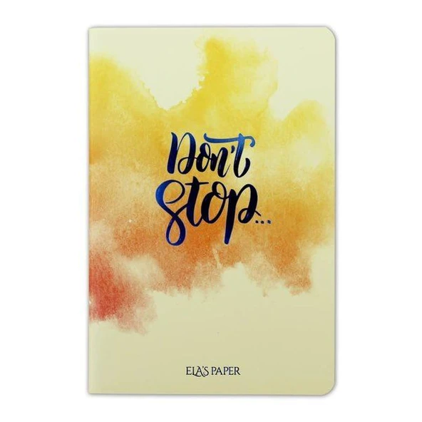 Watercolor Don’t Stop - Defter ürün görseli 1