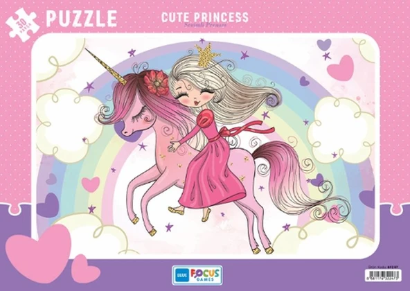Blue Focus Cute Princess (Sevimli Prenses) - Puzzle 30 Parça ürün görseli 1