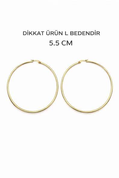 Çelik Halka Küpe - Resim 2