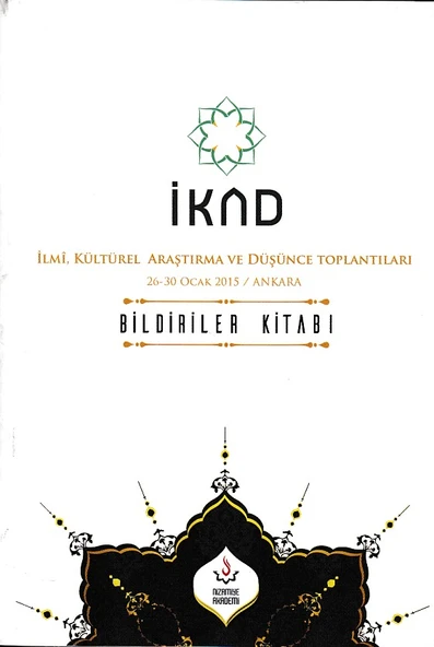 İKAD - İlmi, Kültürel Araştırma ve Düşünce Toplantıları 26-30 Ocak 2015 / Ankara ürün görseli 1