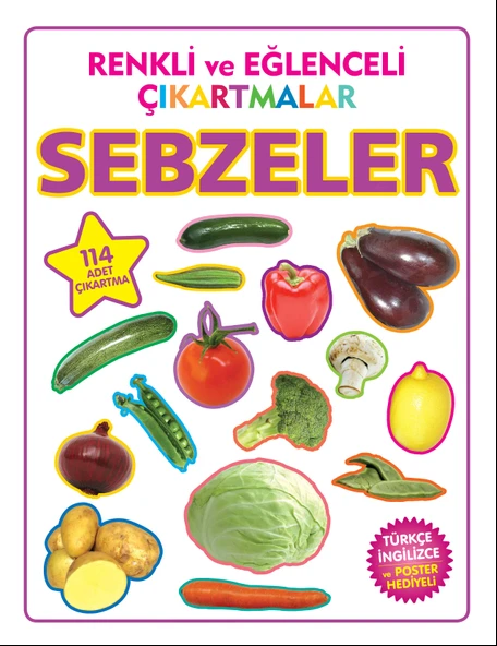 Renkli ve Eğlenceli Çıkartmalar Sebzeler ürün görseli 1