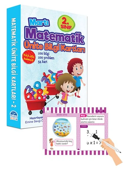 Martı 2.Matematik Ünite Bilgi Kartları ürün görseli 1