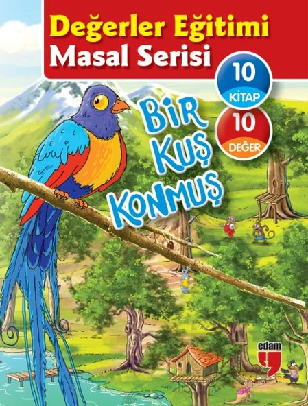 Değerler Eğitimi Masal Serisi - Bir Kuş Konmuş (10 Kitaplık Set) ürün görseli 1