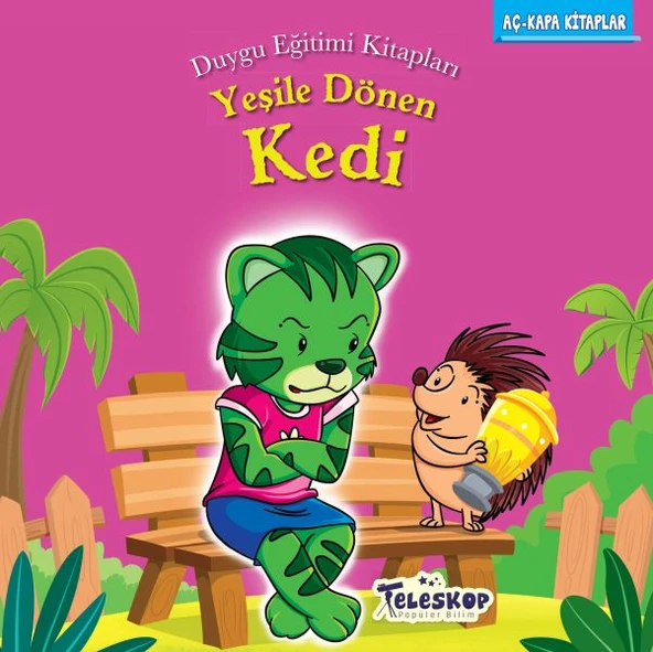 Yeşile Dönen Kedi - Duygu Eğitim Kitapları ürün görseli 1