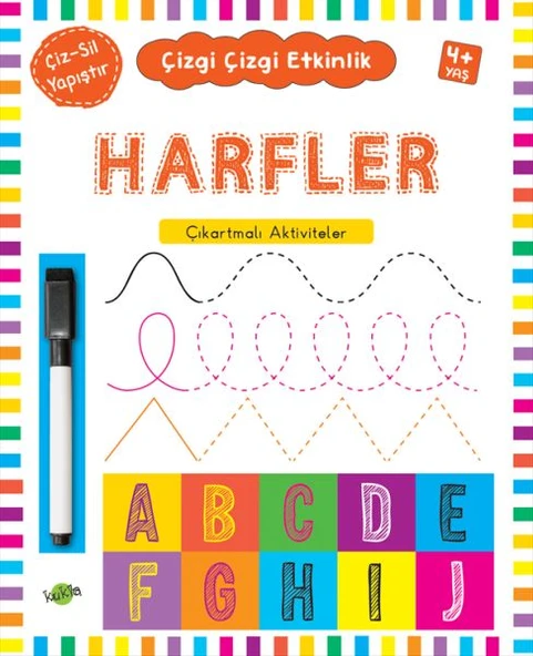 Çizgi Çizgi Etkinlik - Harfler  (4+ Yaş) ürün görseli 1