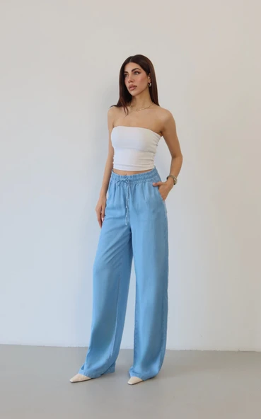 8298 LACARİNO PLAZZO PANTOLON - Resim 6