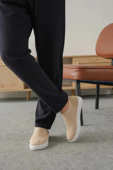 KB-106 Kuback Bej Triko Günlük Erkek Ayakkabı ürün görseli 1