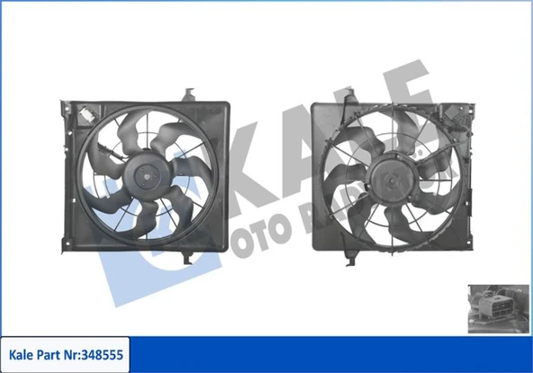 Kore Fan Motoru - (komple) - Kal 348555 ürün görseli 1