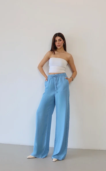 8298 LACARİNO PLAZZO PANTOLON - Resim 8