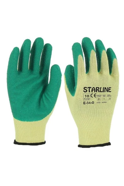 Starline E-54-G Lateks Eldiven YEŞİL - Resim 3