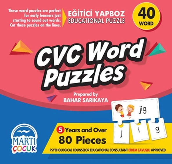 Cvc Word Puzzles - Eğitici Yapboz ürün görseli 1