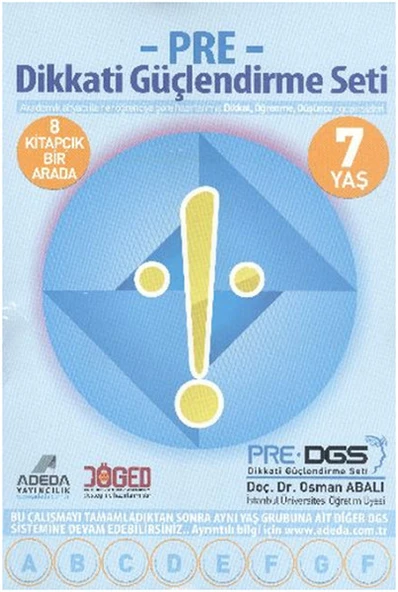 Pre Dikkati Güçlendirme Seti – 1.Sınıf – 7 yaş ürün görseli 1