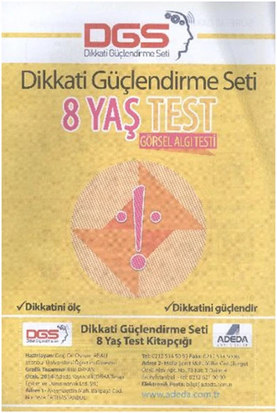 Dikkati Güçlendirme Seti 8 Yaş Test ürün görseli 1