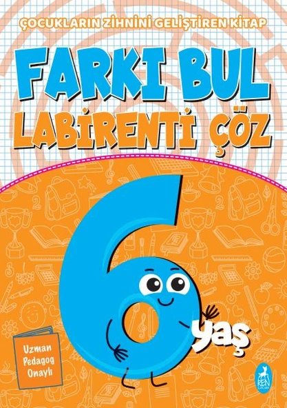 Farkı Bul Labirenti Çöz 6 Yaş - Çocukların Zihnini Geliştiren Kitap ürün görseli 1