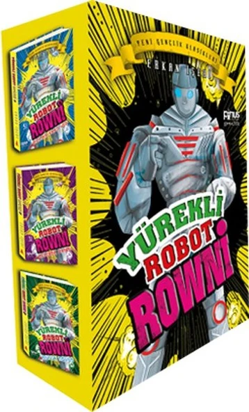 Yürekli Robot Rowni Seti - 3 Kitap Kutulu ürün görseli 1