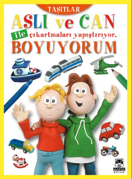 Aslı ve Can ile Çıkartmaları Yapıştırıyor, Boyuyorum - Taşıtlar ürün görseli 1