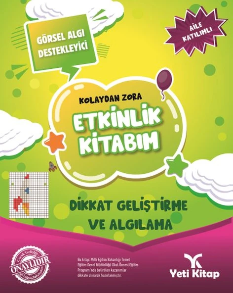 Kolaydan Zora Etkinlik Kitabım - Dikkat Geliştirme ve Algılama ürün görseli 1