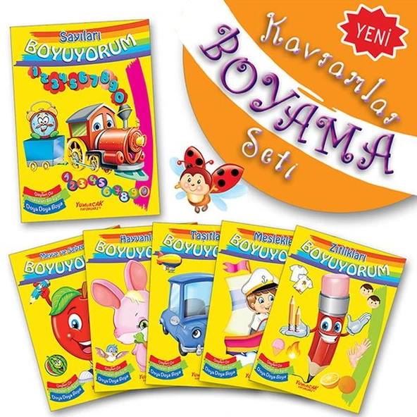 Kavramlar Boyama Seti (6 Kitap Takım) ürün görseli 1