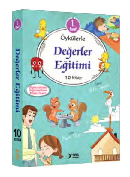 Öykülerle Değerler Eğitimi 1. Sınıflar İçin 10 Kitap Set ürün görseli 1