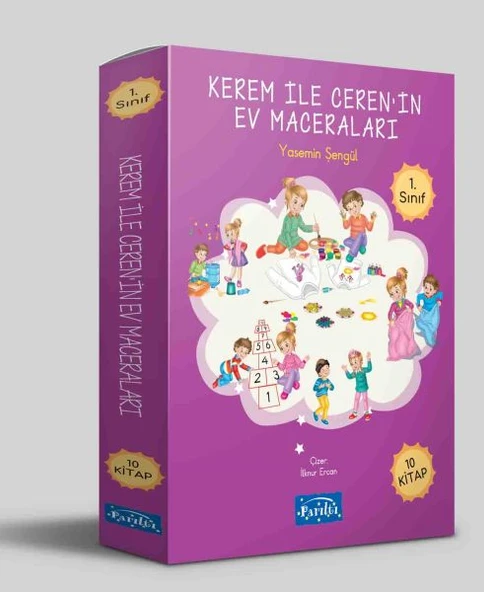 Kerem ile Ceren’in Ev Maceraları 10 Kitap Set ürün görseli 1