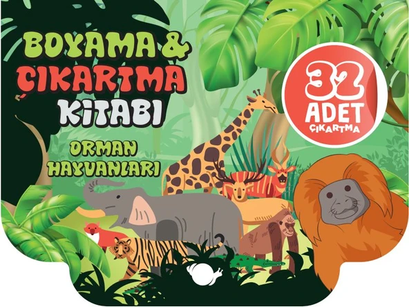 Orman Hayvanları - Boyama ve Çıkartma Kitabı ürün görseli 1