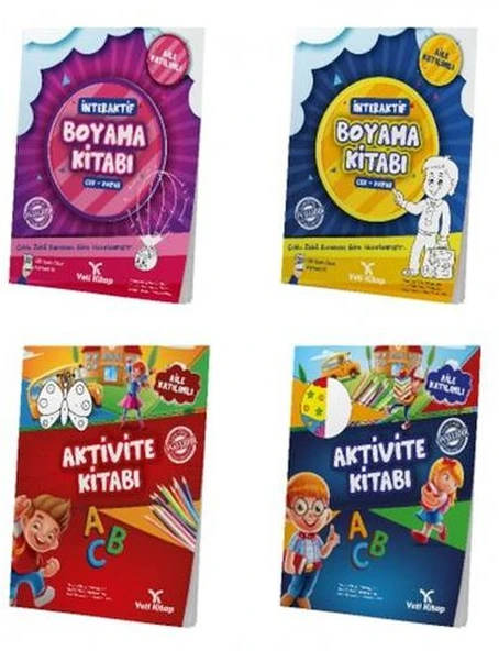 Okul Öncesi Aktivite Seti 4-6 Yaş (4 Kitap) ürün görseli 1