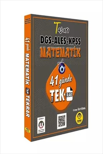 Tasarı Matematik 41 Günde DGS ALES KPSS Tekrar ürün görseli 1