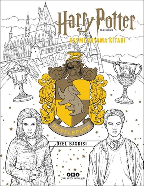Harry Potter Filmlerinden Resmi Boyama Kitabı – Hufflepuff Özel Baskısı ürün görseli 1