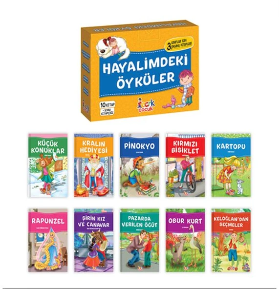 Hayalimdeki Öyküler– (10 Kitap+Soru Kitapçığı) ürün görseli 1