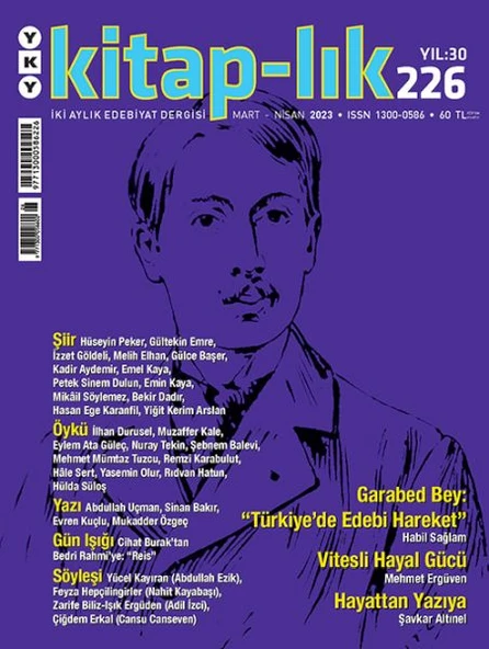 Kitap-lık Sayı 226 - Garabed Bey ve “Türkiye’de Edebi Hareket” ürün görseli 1