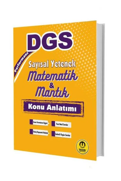 Tasarı Yayınları DGS Performans Sayısal Yetenek Matematik Mantık Konu Anlatımı ürün görseli 1