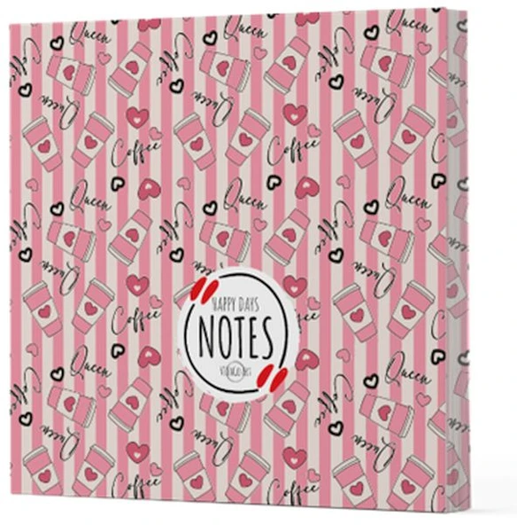 Kahve 8 - Çizgisiz Yan Boyamalı Defter ürün görseli 1