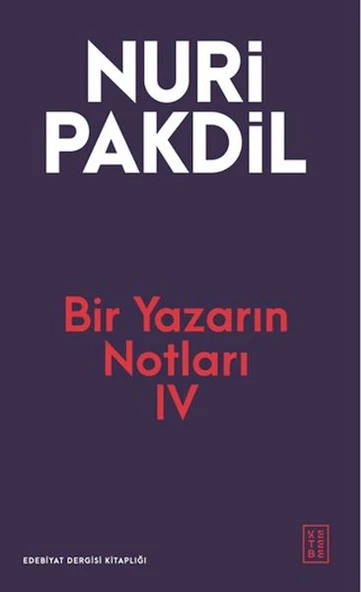 Bir Yazarın Notları IV ürün görseli 1
