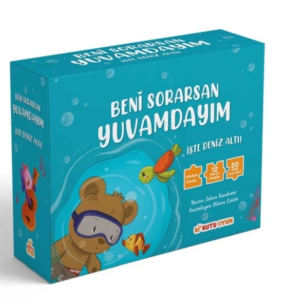 Beni Sorarsan Yuvamdayım - İşte Deniz Altı! - Kitap ve Yapboz Seti ürün görseli 1