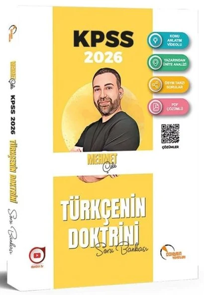 Doktrin 2026 KPSS Türkçenin Doktrini Soru Bankası Çözümlü ürün görseli 1