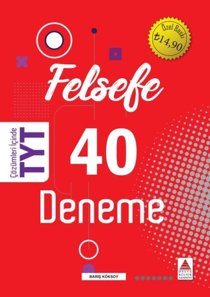 Delta Kültür TYT Felsefe 40 Deneme (Yeni) ürün görseli 1