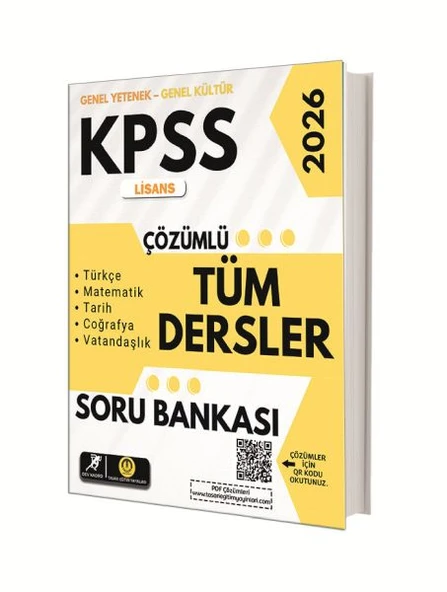 Tasarı Yayınları Kpss Lisans Tüm Dersler Çözümlü Soru Bankası ürün görseli 1
